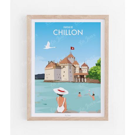 La-Jonx Château Chillon - Poster  