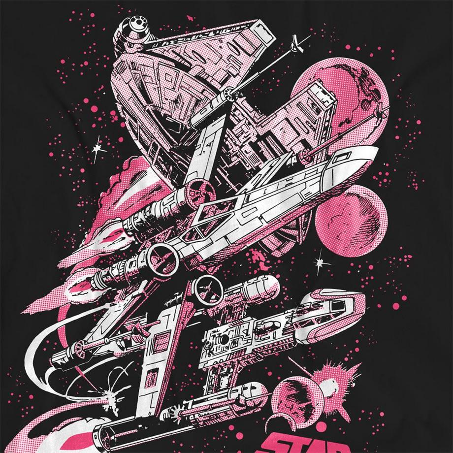 STAR WARS T-Shirt Imprimé Bande Dessinée Rétro  