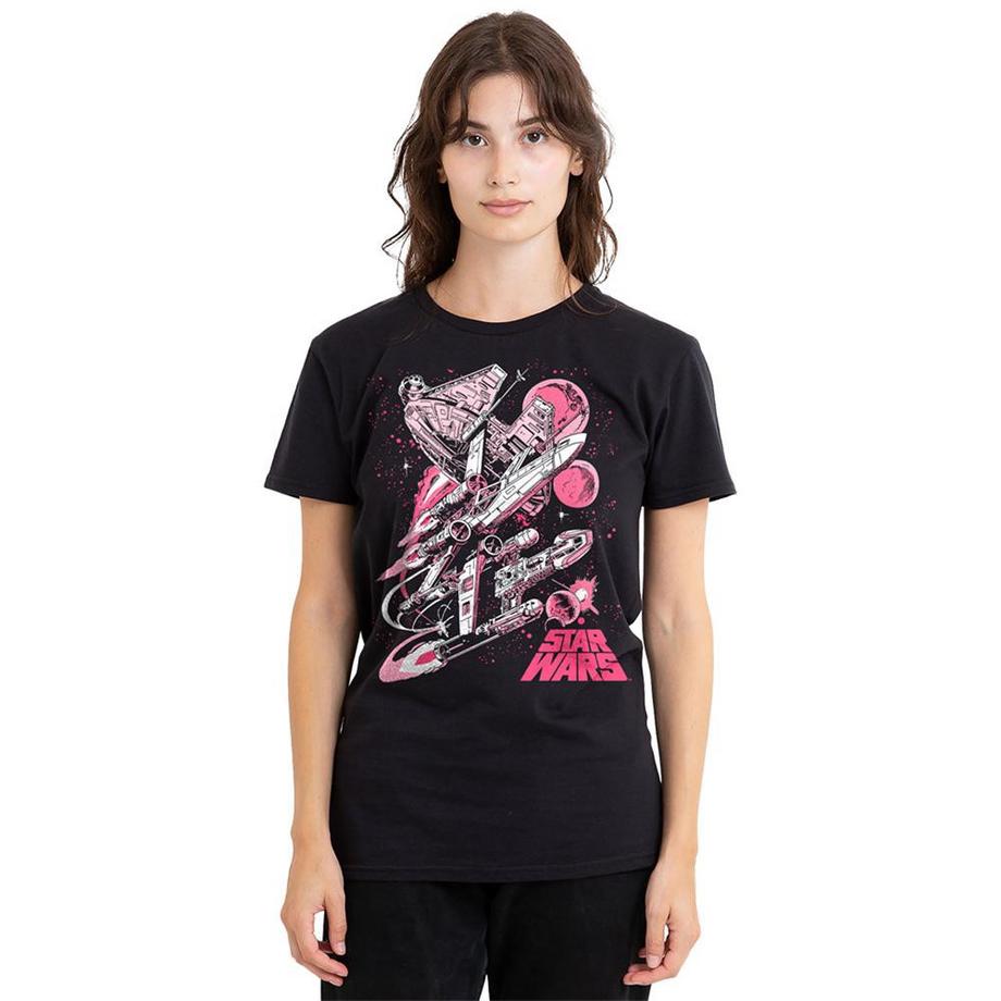 STAR WARS T-Shirt Imprimé Bande Dessinée Rétro  