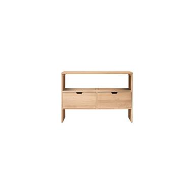 Waschtischunterschrank aus massiver Eiche 110 cm Kwarto