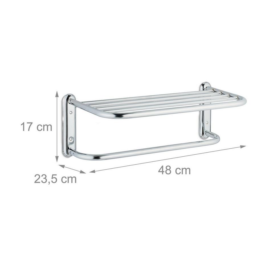 B2X Portasciugamani cromato da parete  