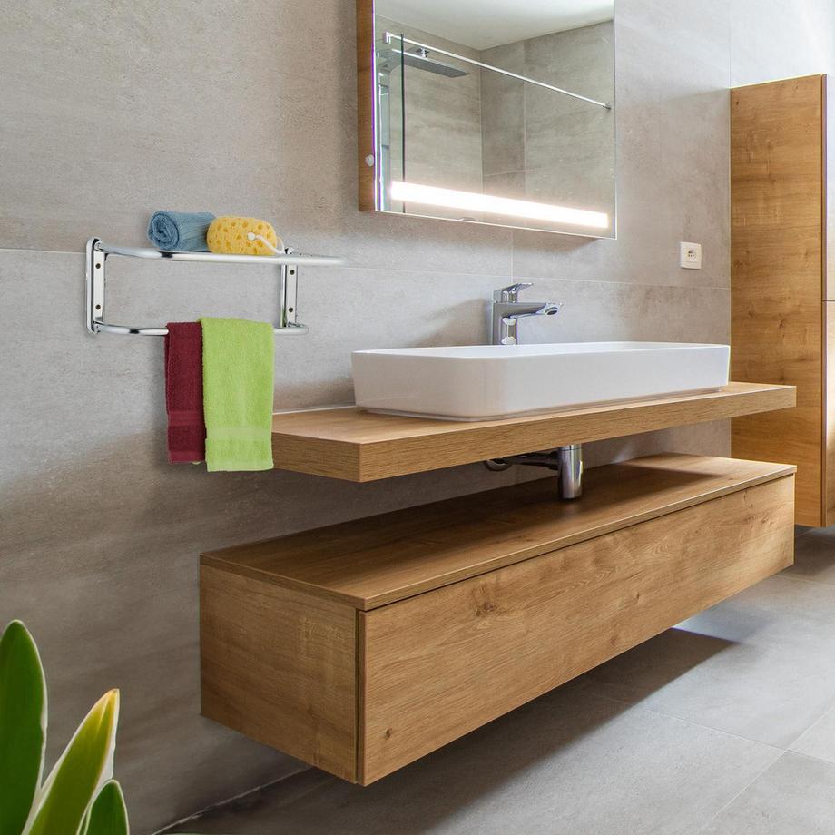 B2X Portasciugamani cromato da parete  