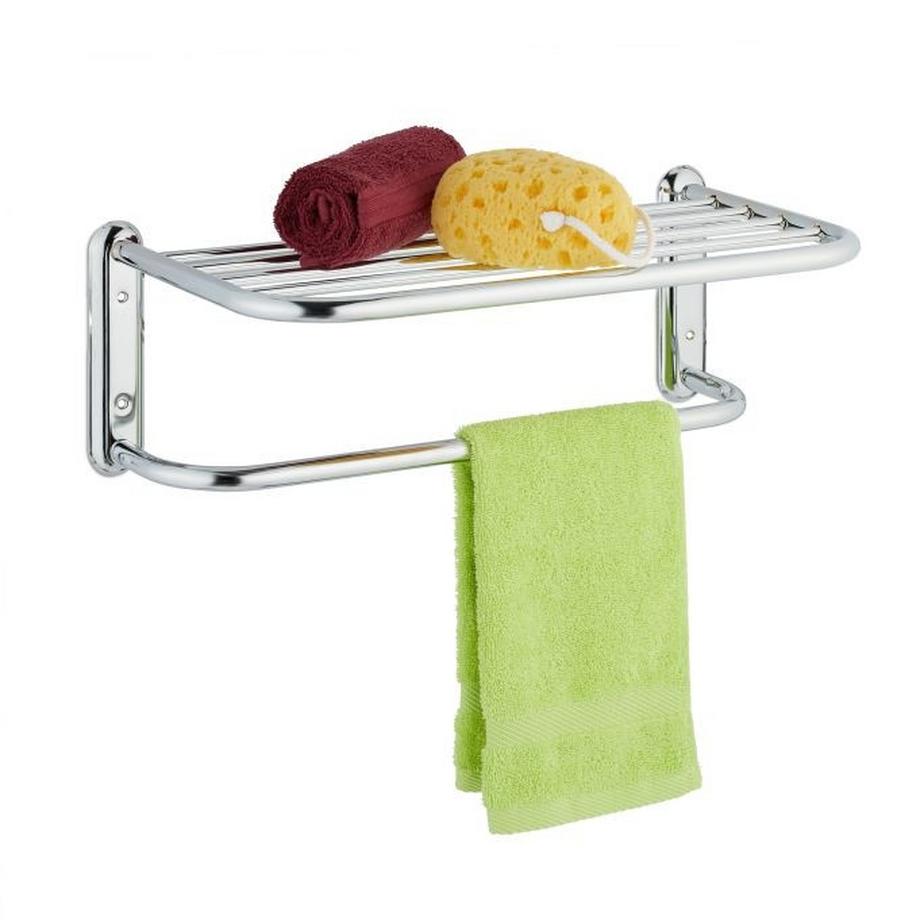Portasciugamani cromato da parete