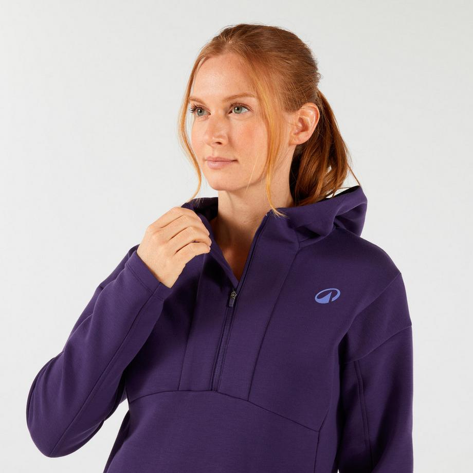 KUIKMA Sweat-shirt tennis à capuche et demi-zip  