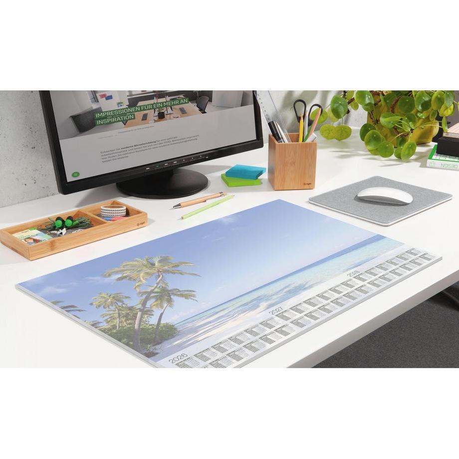 Sigel Bloc-notes de bureau Beach 2026-28 H6470 D/E/F/NL 30 feuilles  