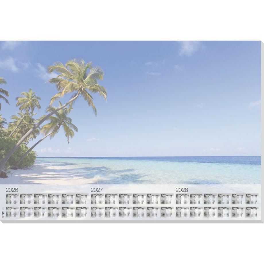 Bloc-notes de bureau Beach 2026-28 H6470 D/E/F/NL 30 feuilles