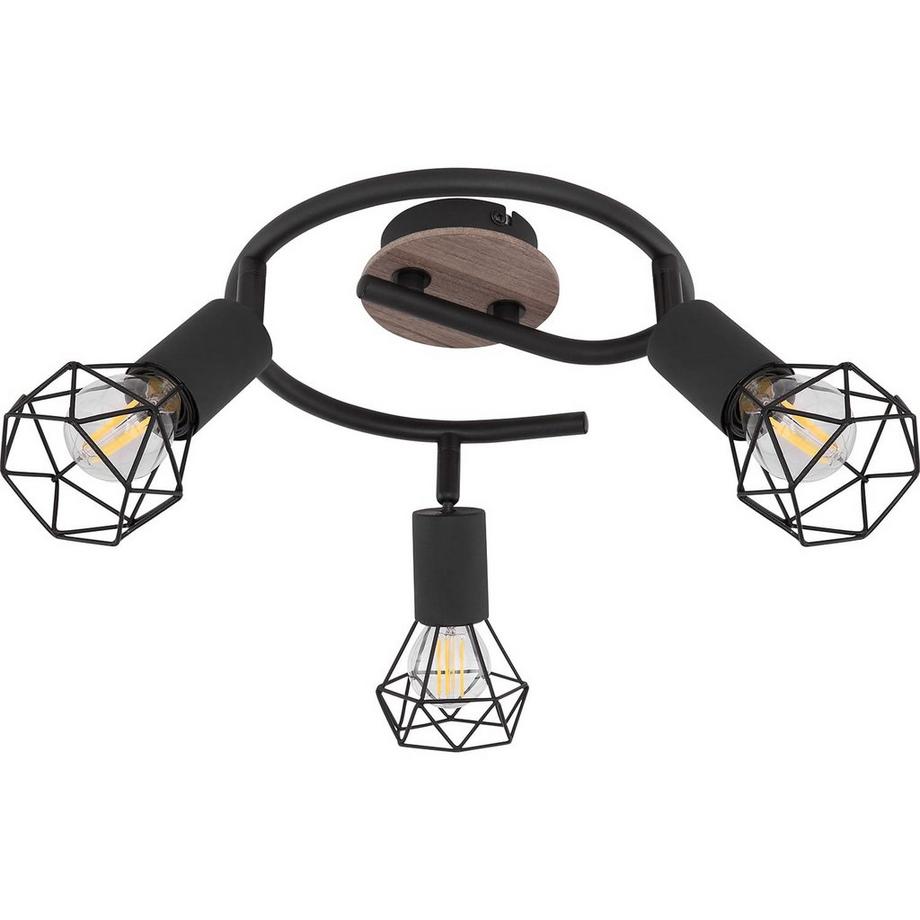 mutoni Spot Xara métal noir 3xE14  