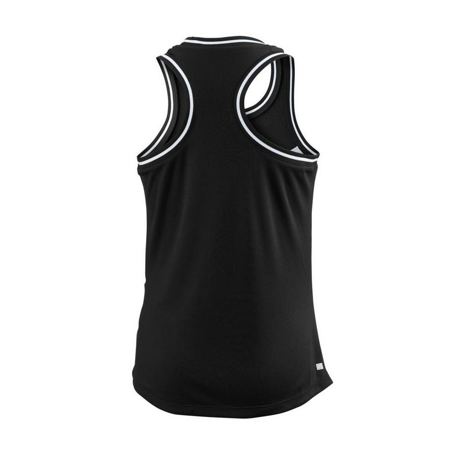 Wilson  Team II Débardeur Fille, noir 