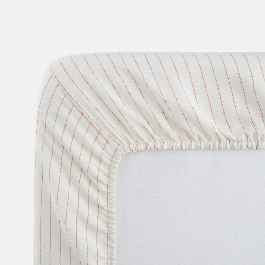 La Redoute Intérieurs Linot Lenzuolo con Angoli a Righe in Lino Lavato  