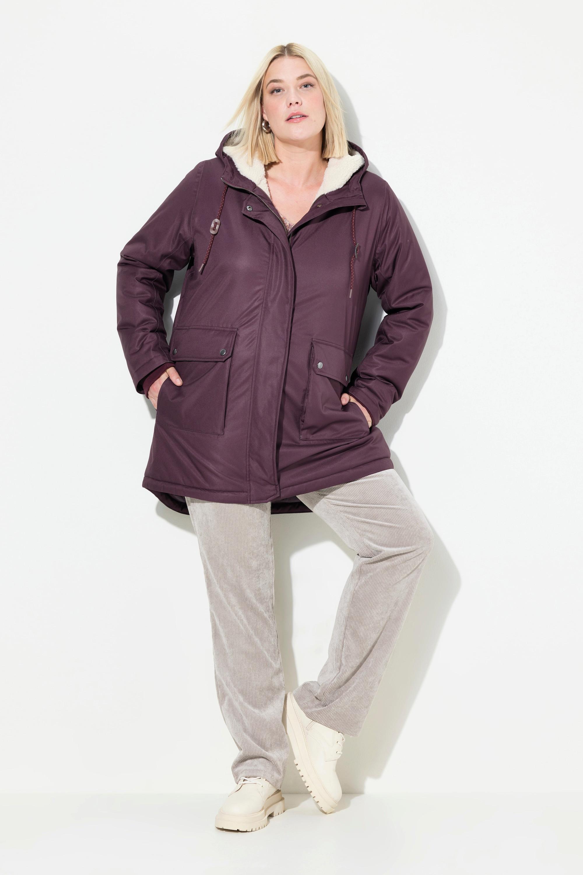 Ulla Popken  HYPRAR Funktions-Steppjacke, wasserdicht, Teddyfleece 