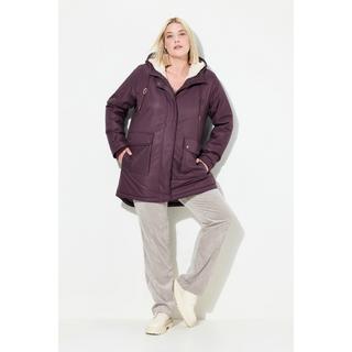 Ulla Popken  Veste technique matelassée HYPRAR, tissu imperméable (colonne d'eau 5 000 mm), polaire douce et confortable 