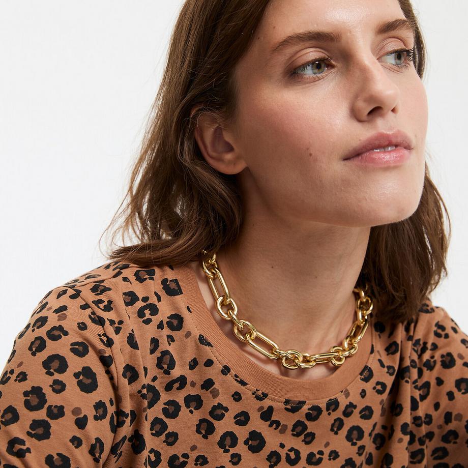 La Redoute Collections Rundhals Kurzarm T-Shirt  