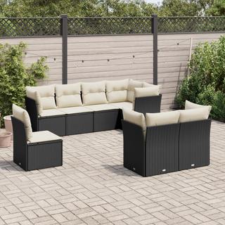 VidaXL set divano da giardino Polirattan  