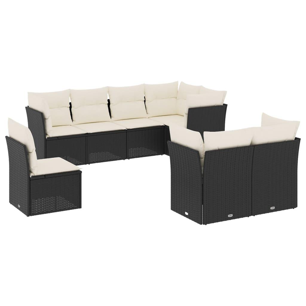 VidaXL set divano da giardino Polirattan  