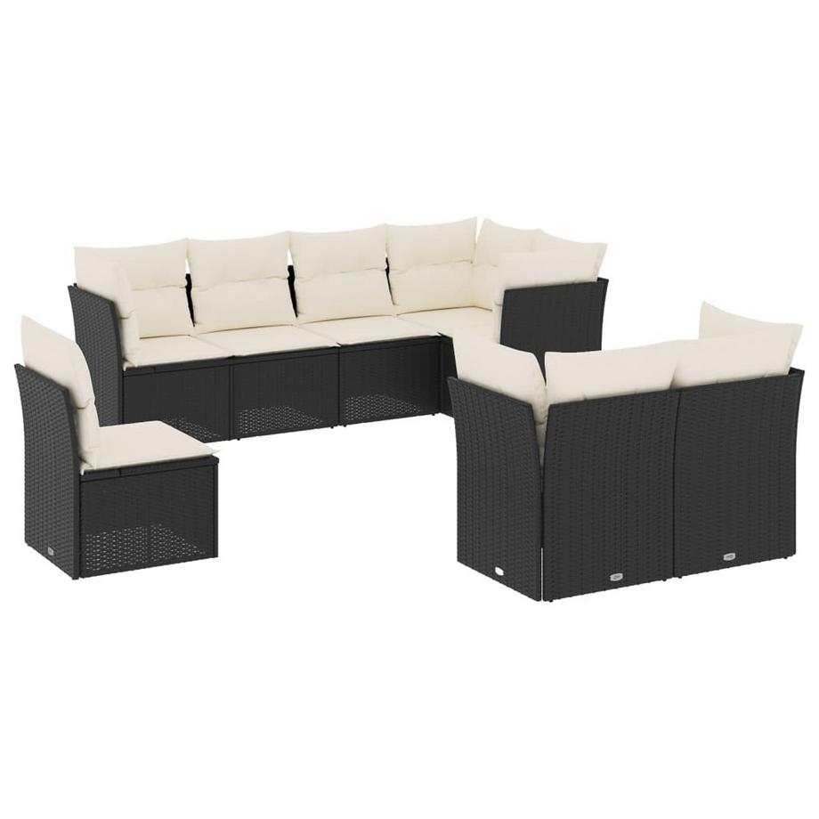 Ensemble de canapés de jardin rotin synthétique