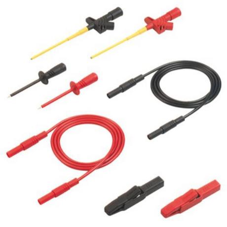 SKS Hirschmann  SKS Hirschmann PMS 2600 KIT puntali di sicurezza [Spina a banana 4 mm - Spina a banana 4 mm] 1.00 m Nero, Rosso 