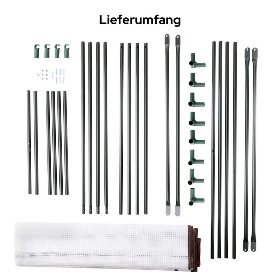 Arebos Serra per pomodori Serra precoce Serra in film plastico  