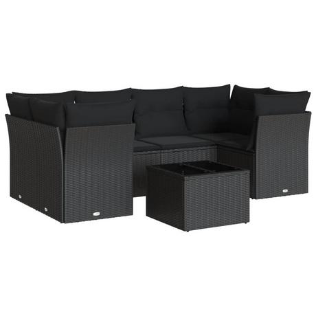 VidaXL set divano da giardino Polirattan  