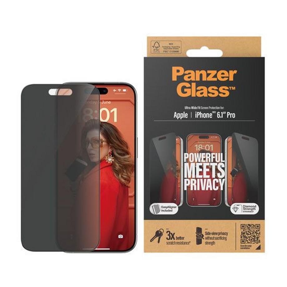 PanzerGlass  Verre pour iPhone 15 Pro UWF 