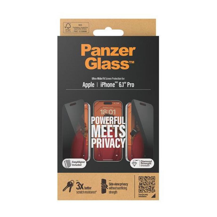 PanzerGlass  Verre pour iPhone 15 Pro UWF 