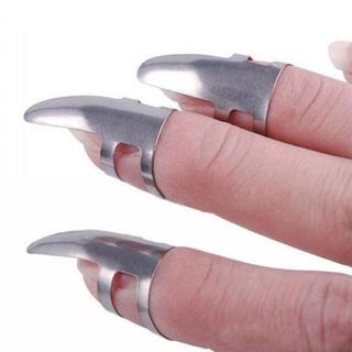 eStore 3 plettri a dito per chitarra - acciaio inossidabile  