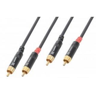 Power Dynamics  Power Dynamics 177.087 câble audio 0,5 m 2 x RCA Noir 