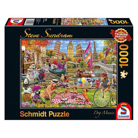 Schmidt  Puzzle Hundewahnsinn (1000Teile) 