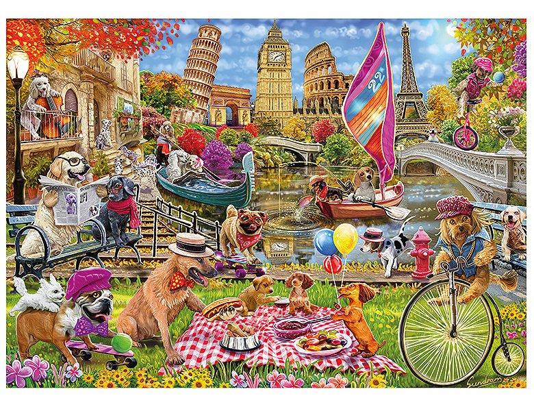 Schmidt  Puzzle Hundewahnsinn (1000Teile) 