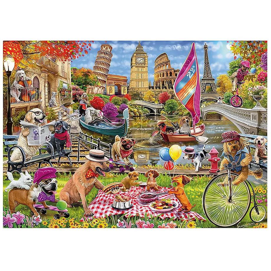 Schmidt  Puzzle Hundewahnsinn (1000Teile) 