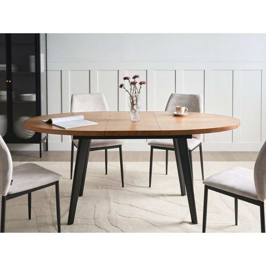 Beliani Tavolo da pranzo estensibile en Fibra a media densità (MDF)  DUTTON  