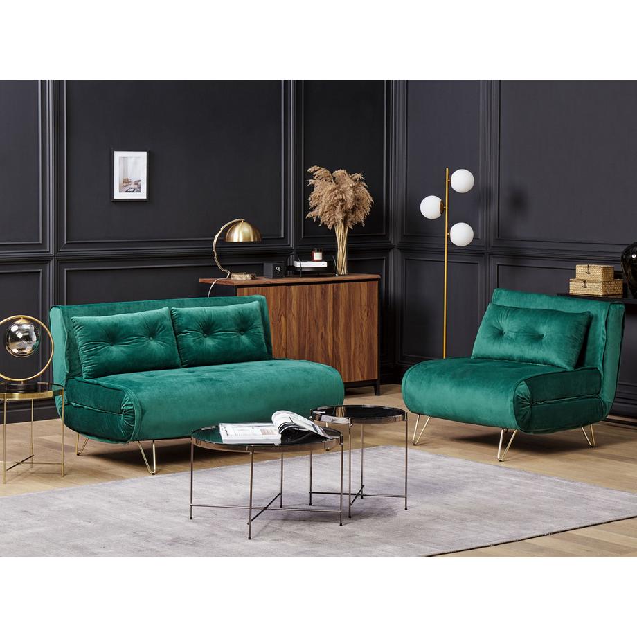 Beliani Ensemble de salon en Velours  VESTFOLD  