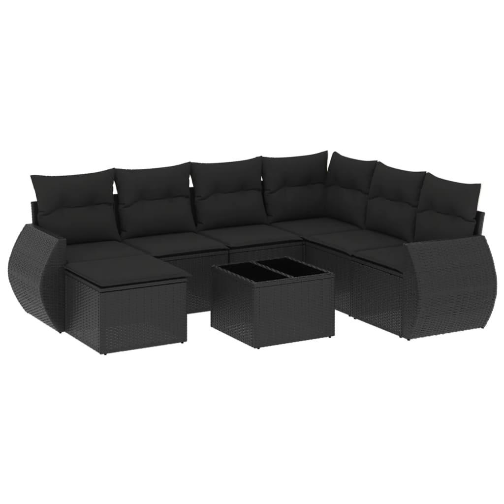 VidaXL set divano da giardino Polirattan  