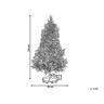 Beliani Weihnachtsbaum aus PVC Klassisch DENALI  