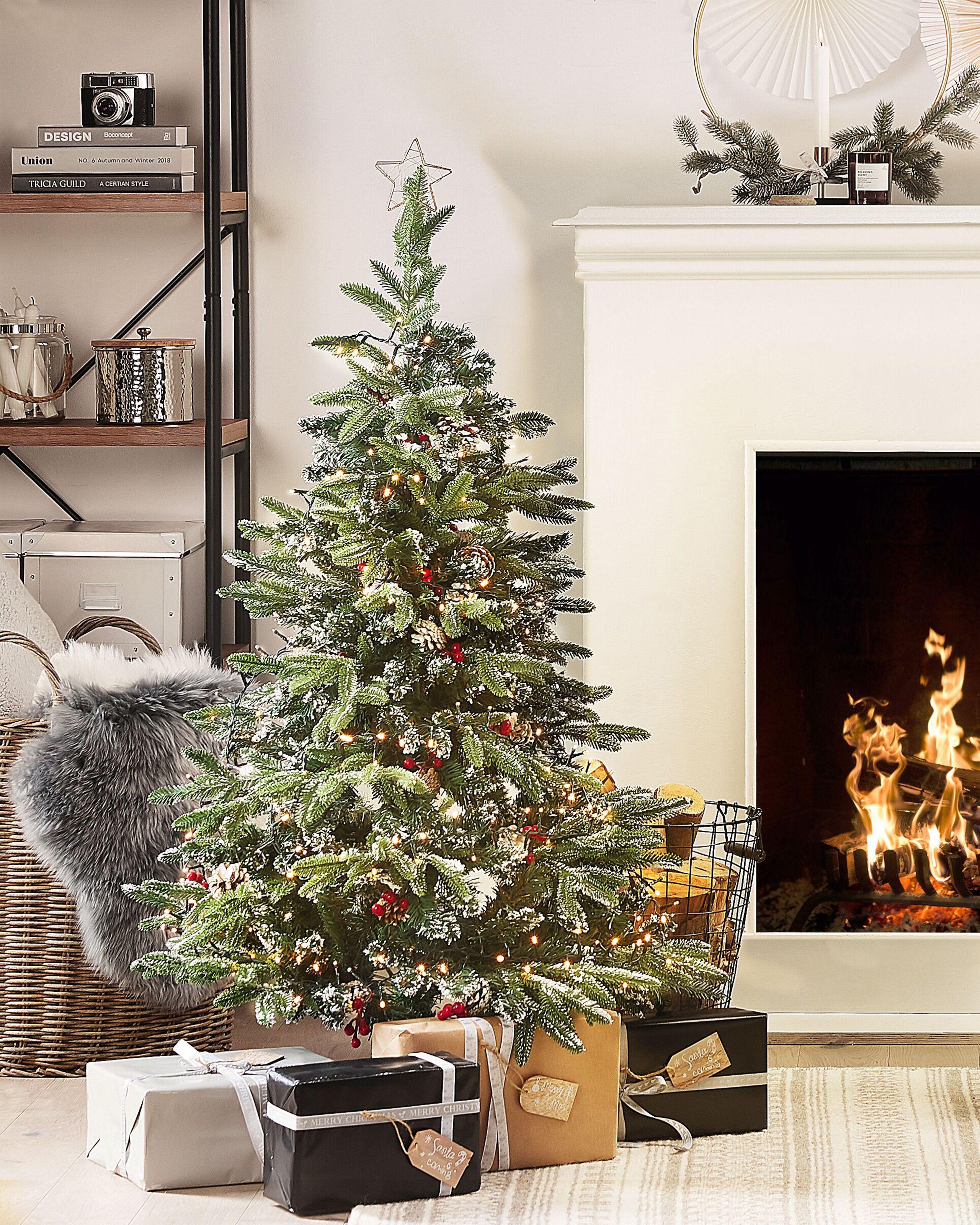 Beliani Sapin de Noël artificiel en PVC Traditionnel DENALI  