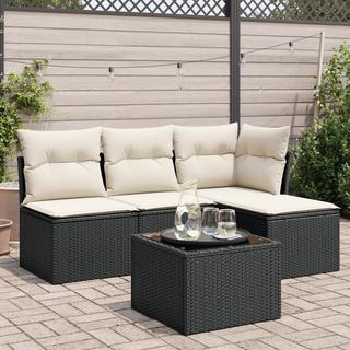 VidaXL set divano da giardino Polirattan  