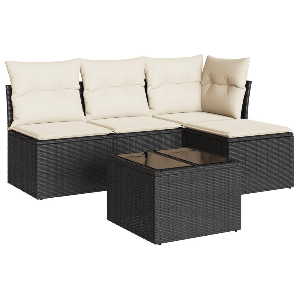 VidaXL set divano da giardino Polirattan  