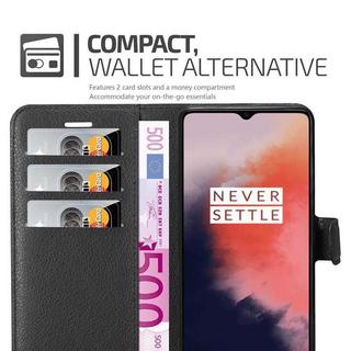 Cadorabo  Housse compatible avec OnePlus 7T - Coque de protection avec fermeture magnétique, fonction de support et compartiment pour carte 