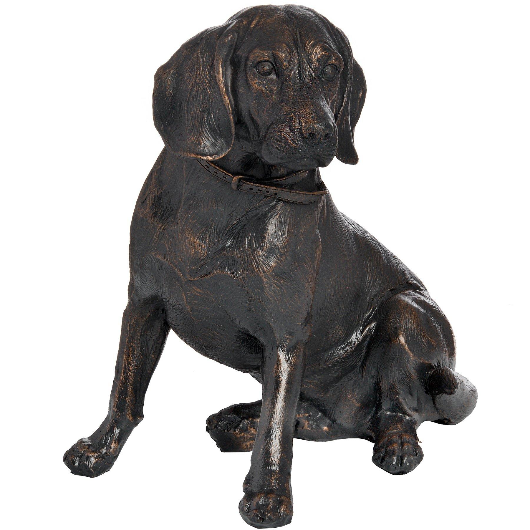 Hill Interiors  sitzender Spaniel mit Bronzeeffekt 