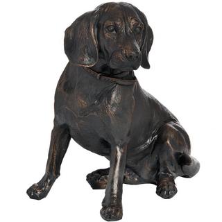 Hill Interiors  sitzender Spaniel mit Bronzeeffekt 