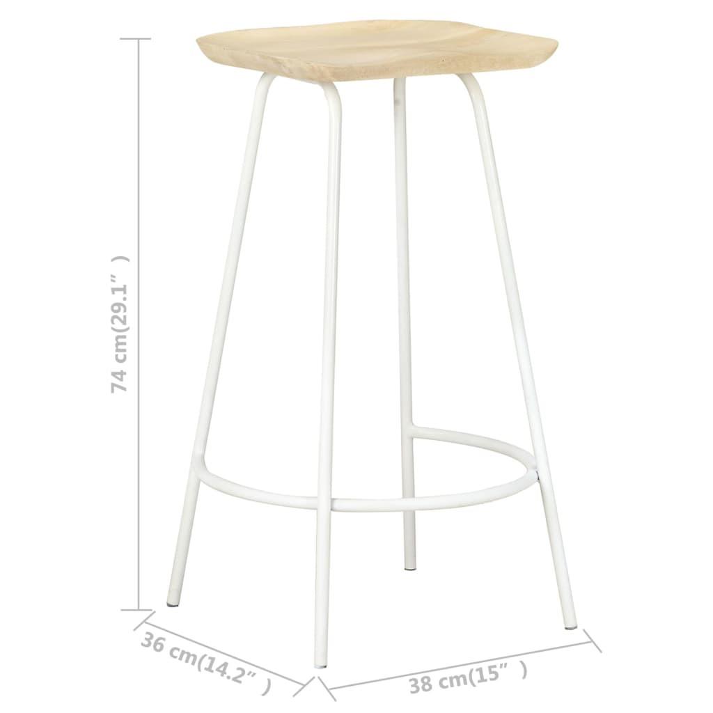 VidaXL Tabouret de bar bois  