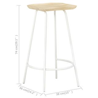 VidaXL Tabouret de bar bois  