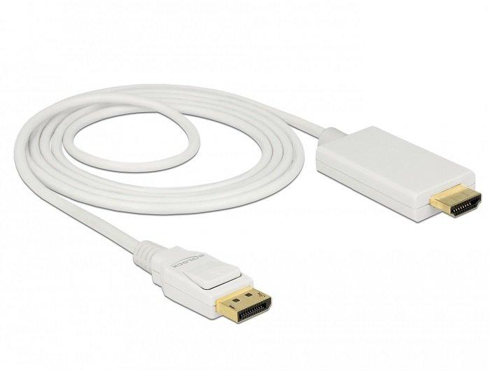 DeLock  DeLOCK 83818 câble vidéo et adaptateur 2 m DisplayPort HDMI Blanc 