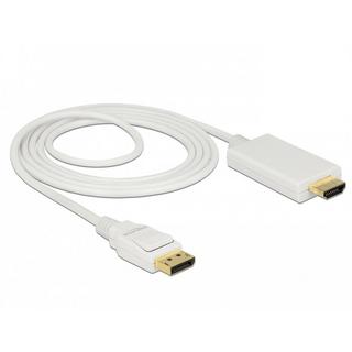 DeLock  DeLOCK 83818 câble vidéo et adaptateur 2 m DisplayPort HDMI Blanc 