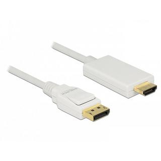 DeLock  DeLOCK 83818 câble vidéo et adaptateur 2 m DisplayPort HDMI Blanc 