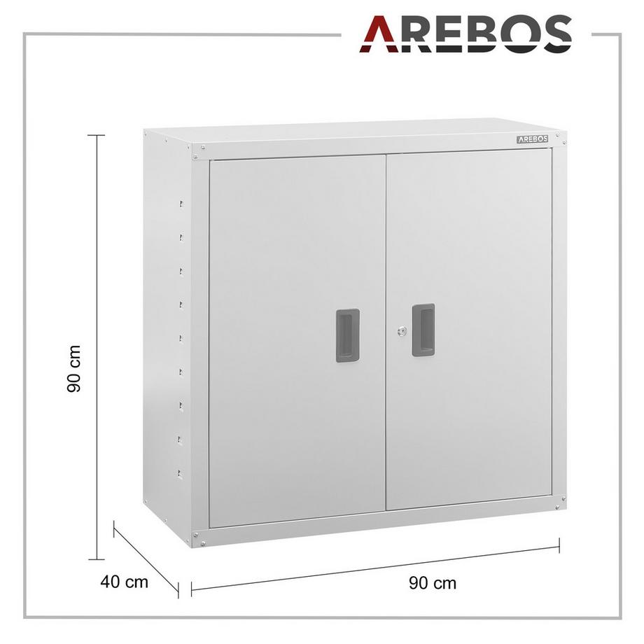 Arebos Armoire de classement  Armoire de bureau  Armoire de stockage  Armoire en acier  