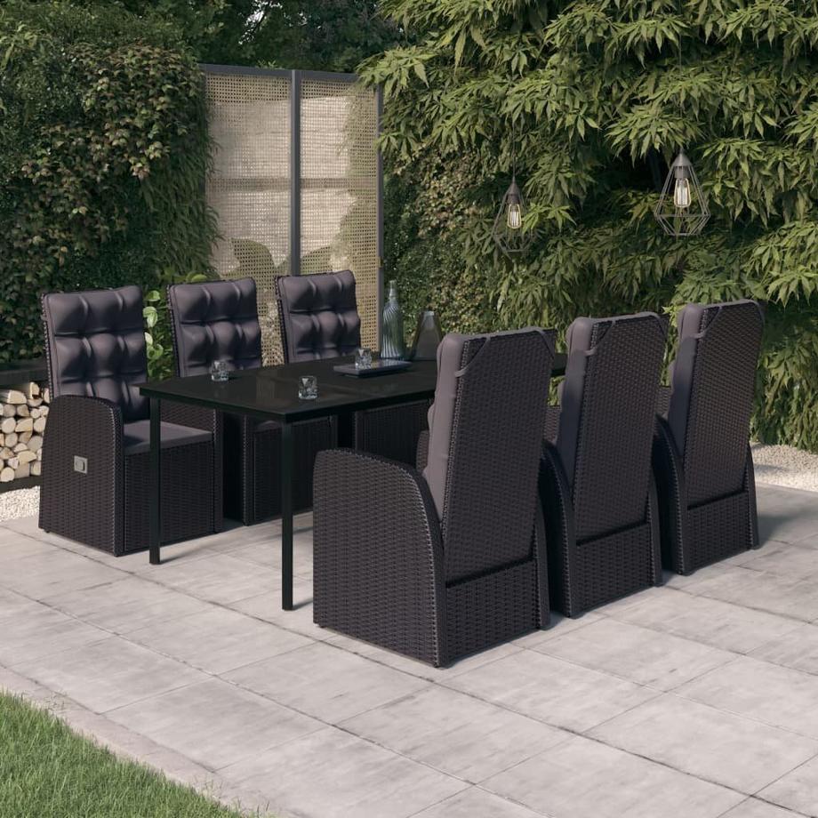 VidaXL set da pranzo da giardino Polirattan  
