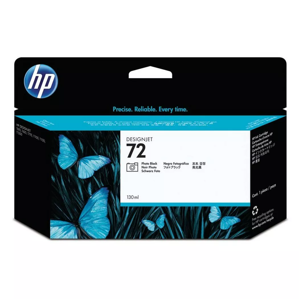 Hewlett-Packard – HP Tintenpatrone 72 photo schwarz C9370A DesignJet T1100 130ml, One Size