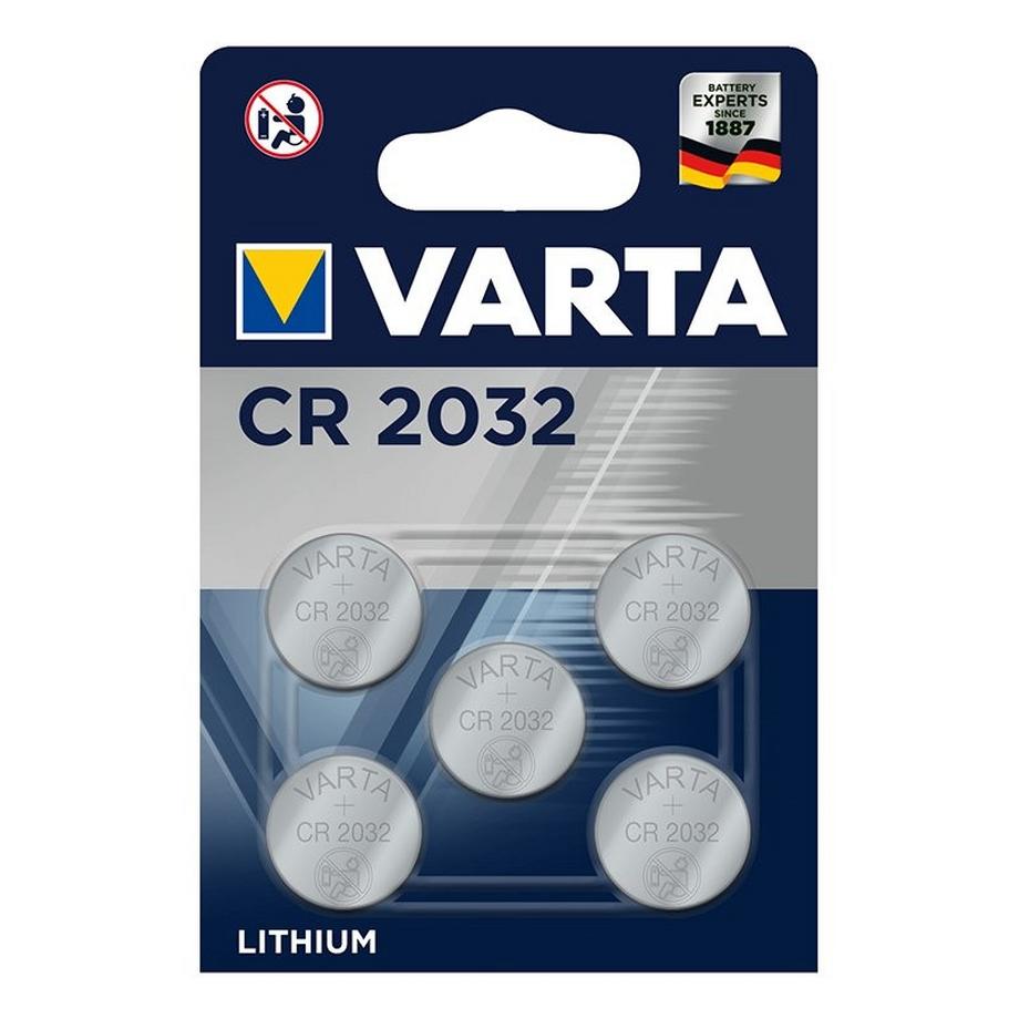 Pricenet  Varta Lithium CR2032 Knopfzellenbatterie 3V 5 Stück im Blister 
