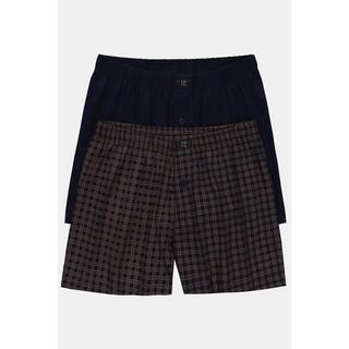 JP1880  Boxershorts, 2er-Pack, weite Form, bis 7 XL 