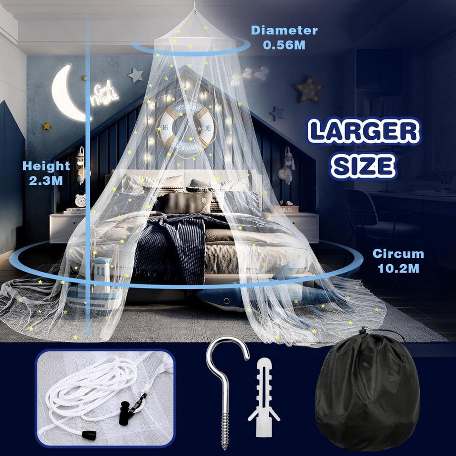 Activity-board Baldacchino per letto per bambini e letto singolo  